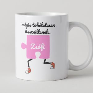 Lány – Névre szóló puzzle bögre